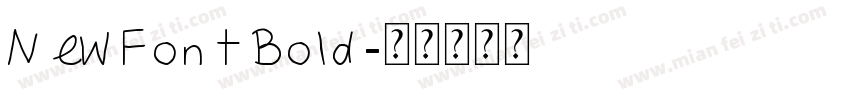 NewFont Bold字体转换
